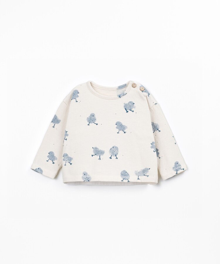 Play Up Printed Jersey LS T-shirt - Chick Detail