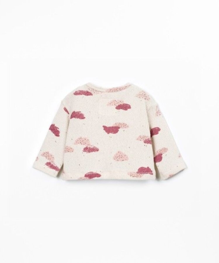 Play Up Printed Jersey Sweater - Clouds Yarn