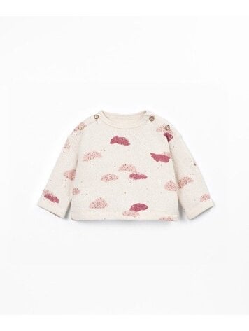 Play Up Printed Jersey Sweater - Clouds Yarn