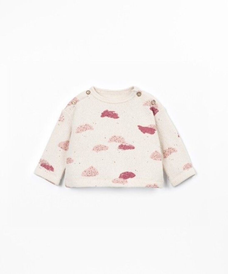 Play Up Printed Jersey Sweater - Clouds Yarn