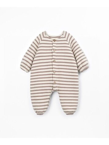 Play Up Striped Flamé Jersey Jumpsuit - Drawing