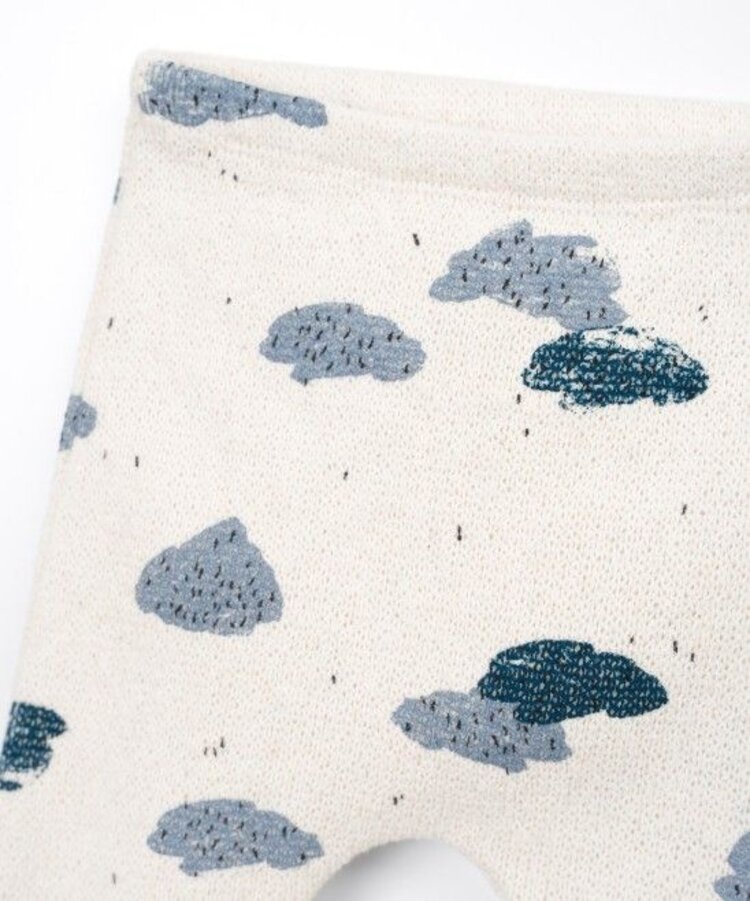 Play Up Printed Jersey Trousers - Clouds Detail