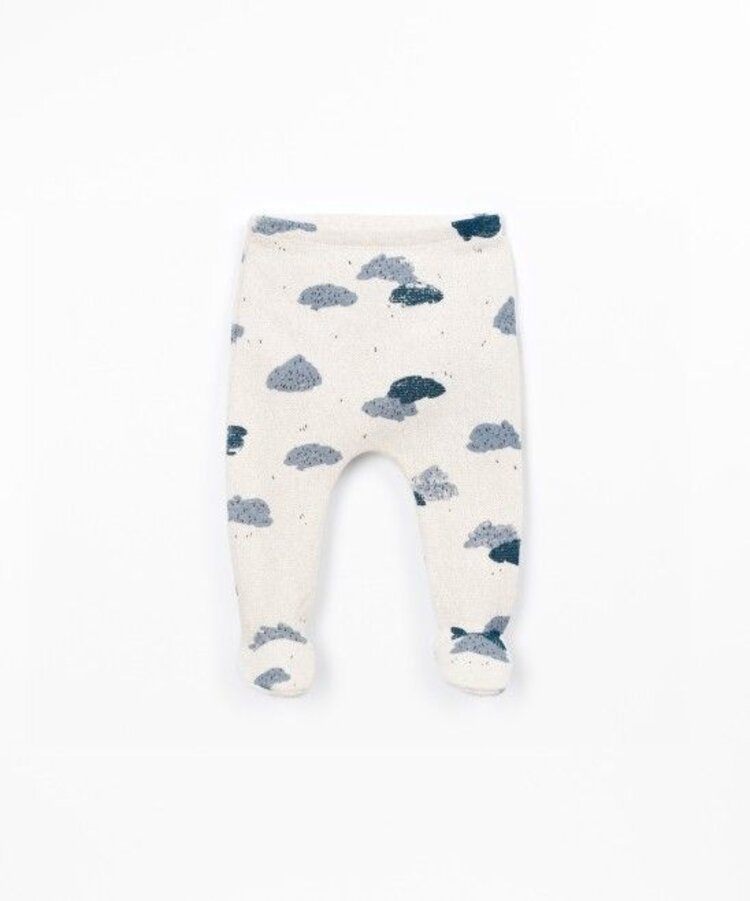 Play Up Printed Jersey Trousers - Clouds Detail