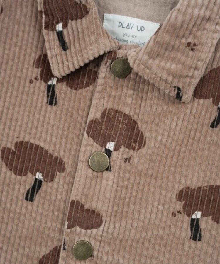 Play Up Printed Corduroy Shirt - Drawing