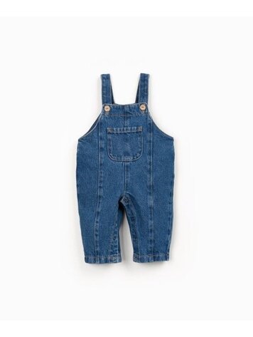 Play Up Denim Jumpsuit - Blue Denim