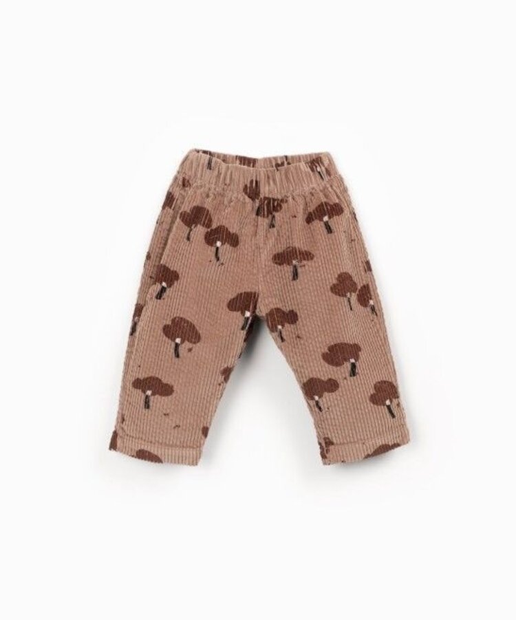 Play Up Printed Corduroy Trousers - Drawing