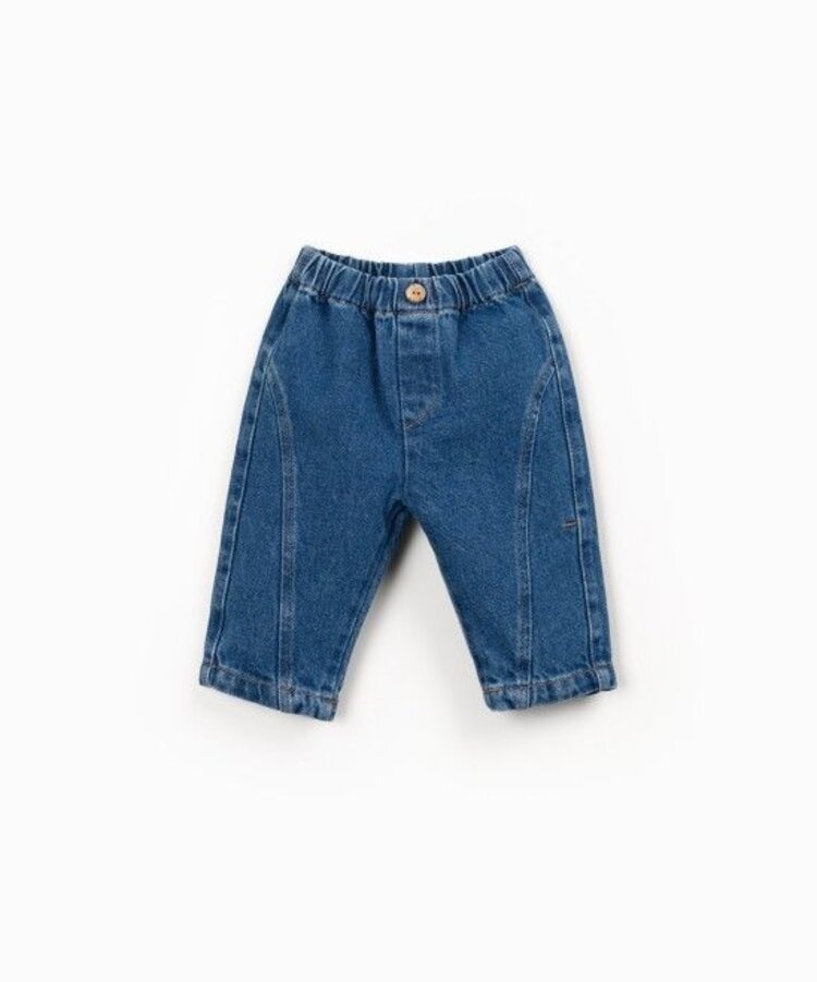 Play Up Denim Trousers - Blue Denim