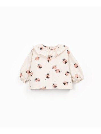 Play Up Printed Jersey LS T-shirt - Embroidery