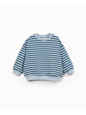 Play Up Striped Jersey Sweater - Cyantope
