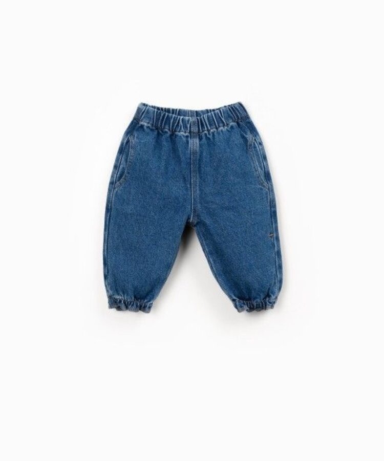 Play Up Denim Trousers - Blue Denim