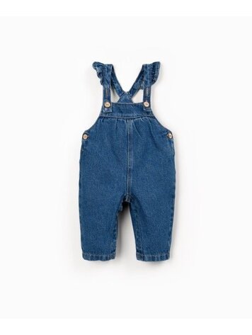 Play Up Denim Jumpsuit - Blue Denim