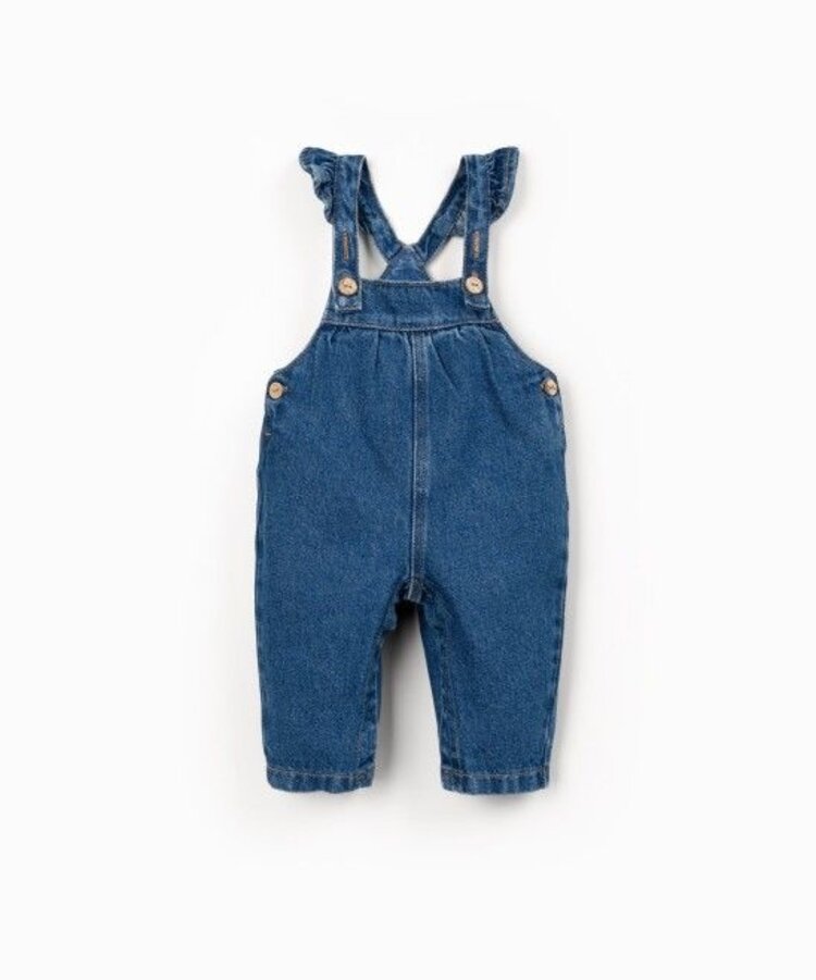 Play Up Denim Jumpsuit - Blue Denim
