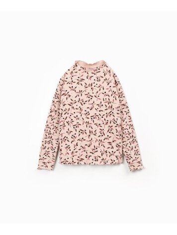 Play Up Printed Rib LS T-shirt - Embroidery