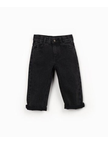 Play Up Denim Trousers - Black Denim
