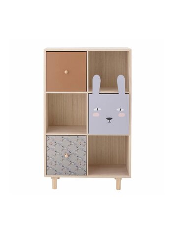 Calle Bookcase w/Drawers, Multi, Paul