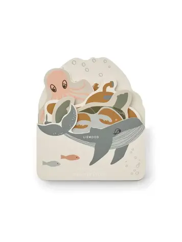 Liewood Jade Special Shape Book - Sea Creature / Sandy
