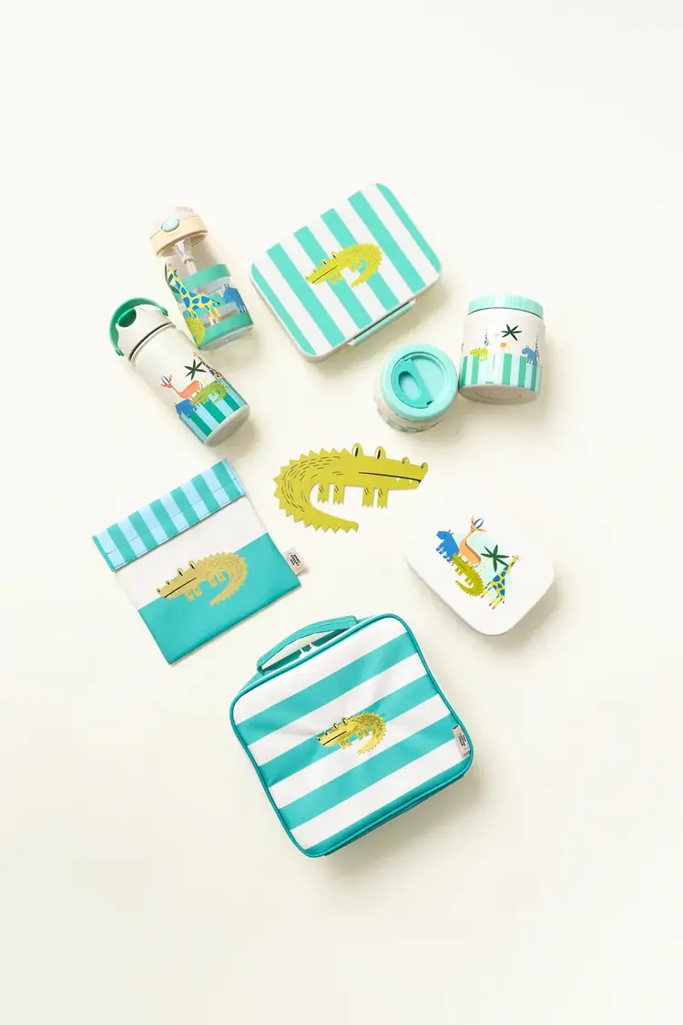 Cotton Cloud Roestvrijstalen Drinkfles - Croc Rock