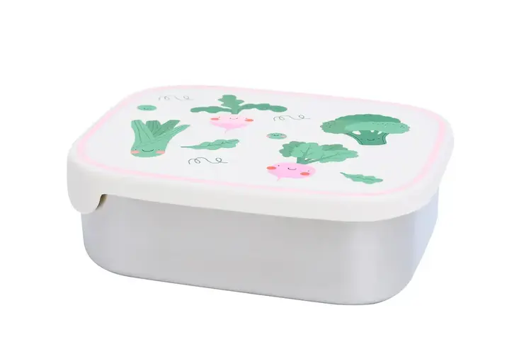 Cotton Cloud Stainless Steel Lunchbox - Veggie Pals