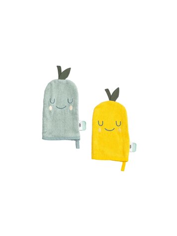 Cotton Cloud Washandjes 2-Set - Lemon Pear