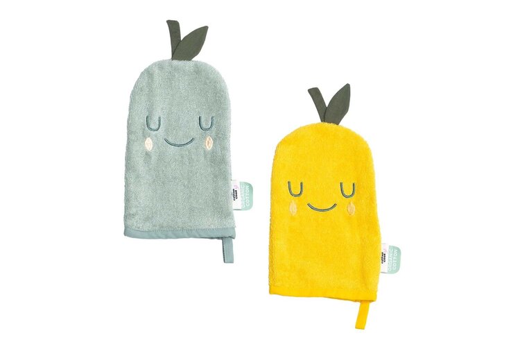 Cotton Cloud Washandjes 2-Set - Lemon Pear