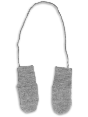Engel Natur Baby Mittens - Light Grey Mélange