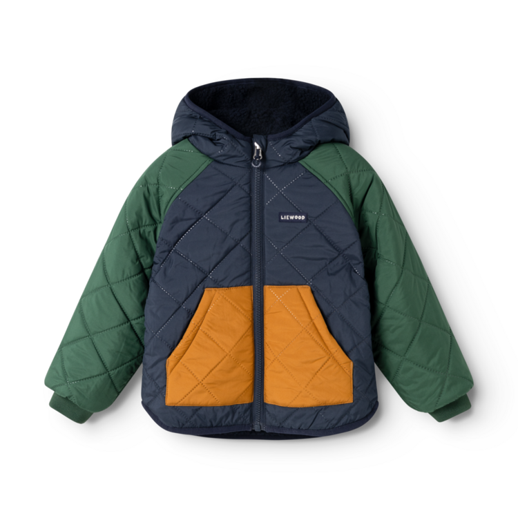 Liewood Jackson Reversible Jacket - Garden Green Multi Mix