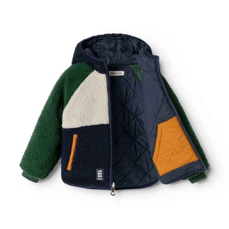 Liewood Jackson Reversible Jacket - Garden Green Multi Mix