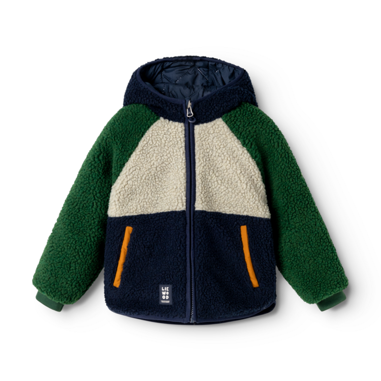 Liewood Jackson Reversible Jacket - Garden Green Multi Mix
