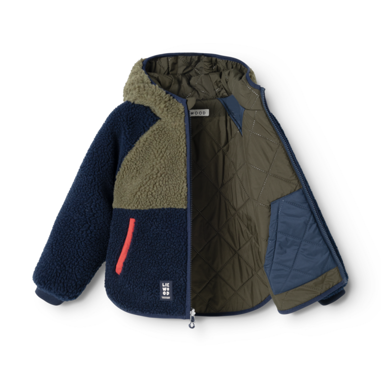 Liewood Jackson Reversible Jacket - Army Brown/Classic Navy