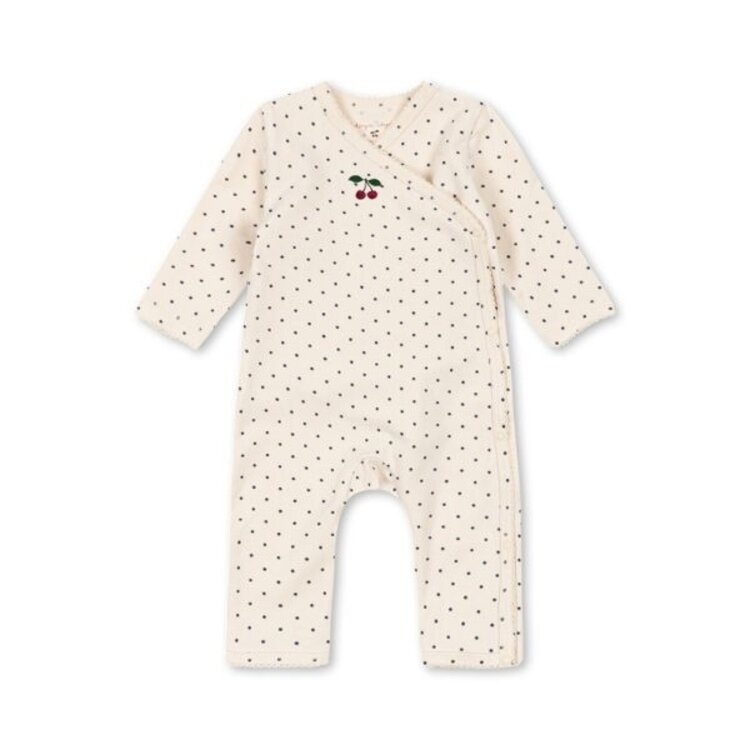 Konges Sløjd Basic Newborn Onesie - Blue Dot