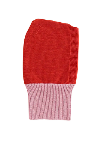 Hvid Balaclava Eddy - Cotton Candy/Red