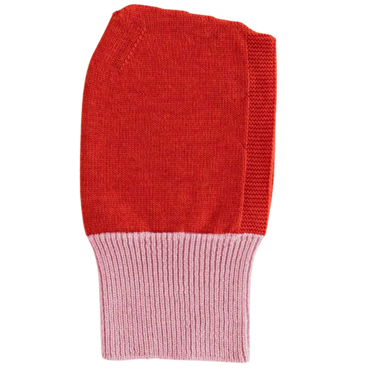 Hvid Balaclava Eddy - Cotton Candy/Red