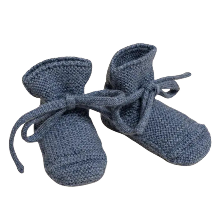 Hvid Booties - Denim
