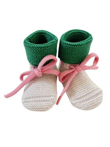 Hvid Booties - Cream/Grass