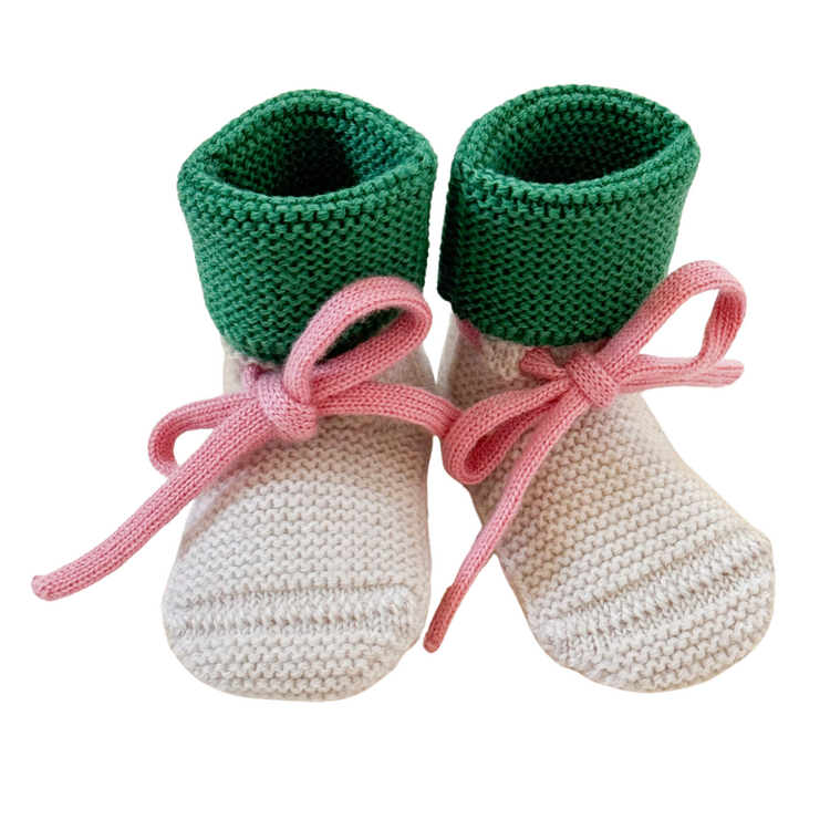 Hvid Booties - Cream/Grass