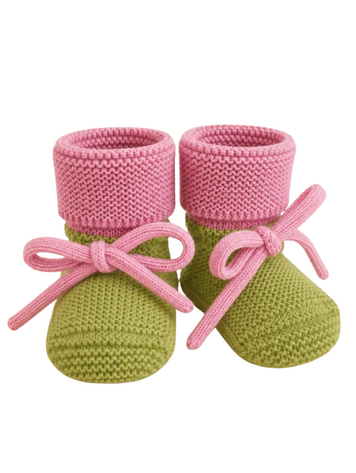 Hvid Booties Lime Pop/Cotton Candy