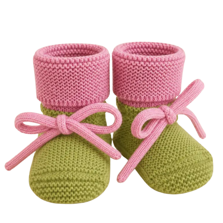 Hvid Booties Lime Pop/Cotton Candy