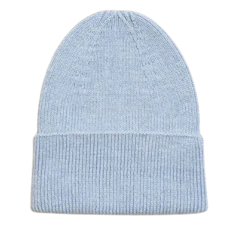 Hvid Beanie Fonzie - Sky