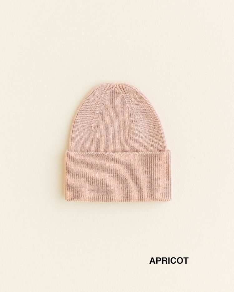 Hvid Beanie Fonzie - Apricot