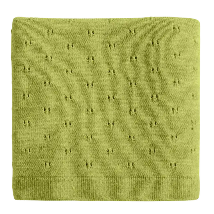 Hvid Blanket Bibi - Lime Pop