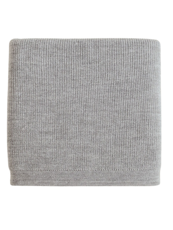 Hvid Blanket Felix - Grey Melange