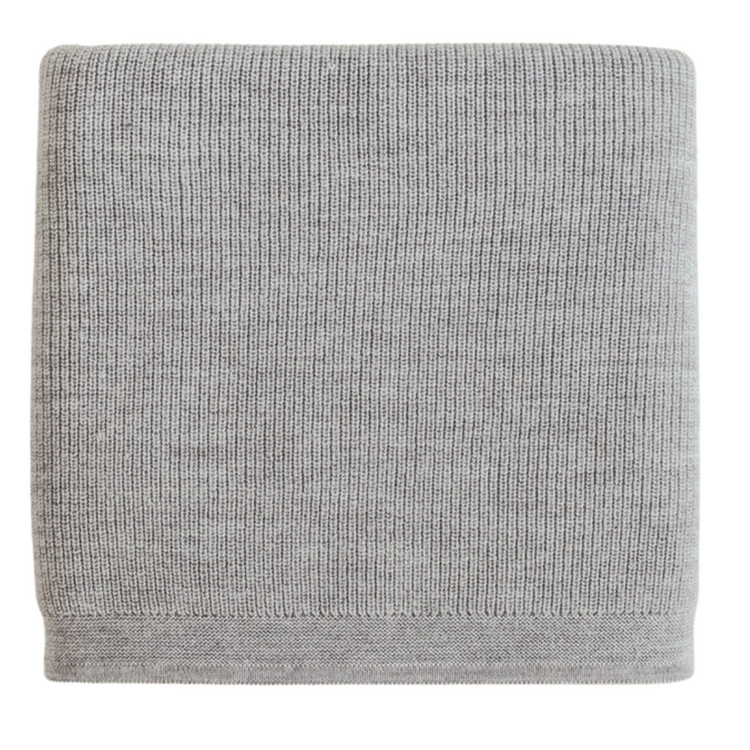 Hvid Blanket Felix - Grey Melange