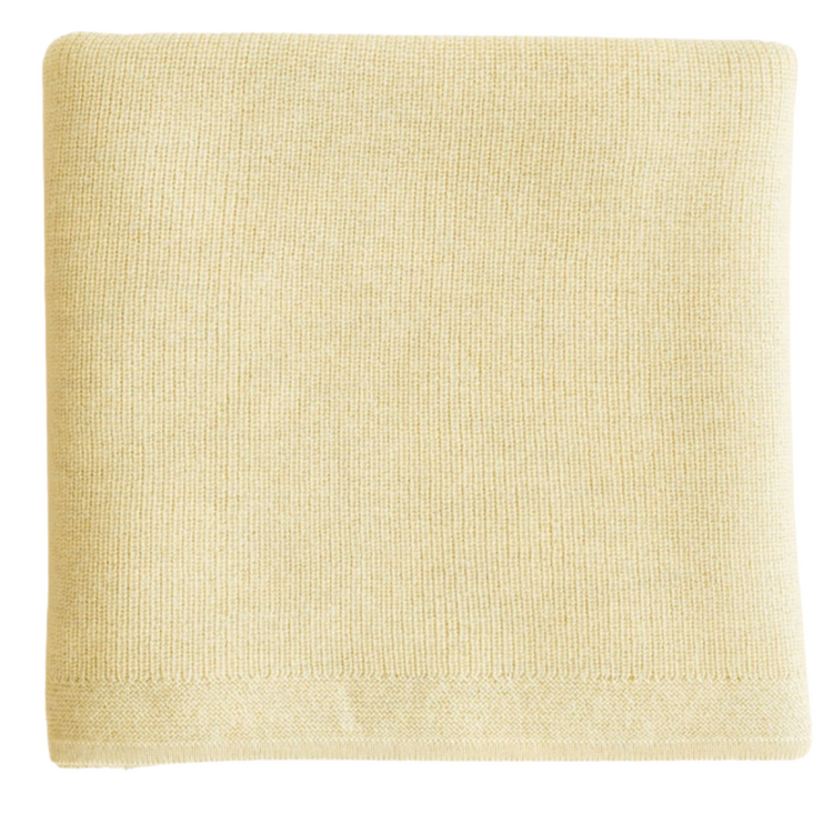 Hvid Blanket Felix - Light Yellow