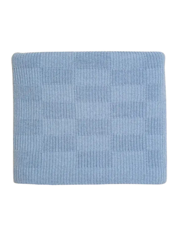 Hvid Dekentje Ivy - Light Blue