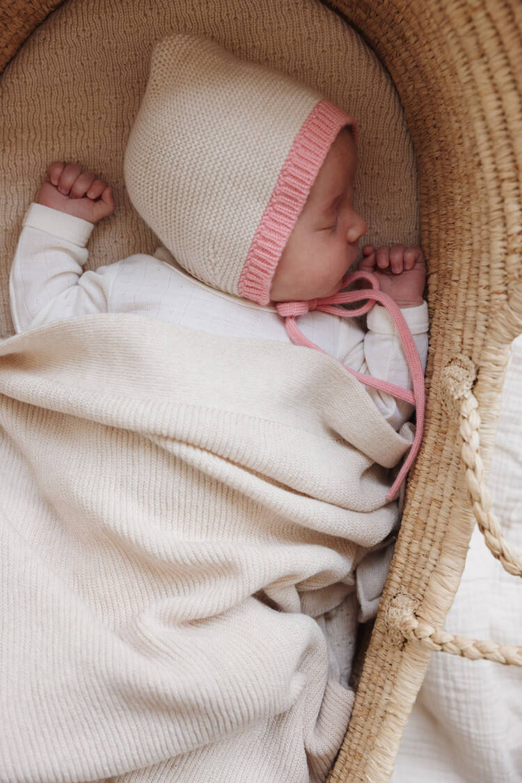 Hvid Bonnet Dolly - Cream/Bubblegum