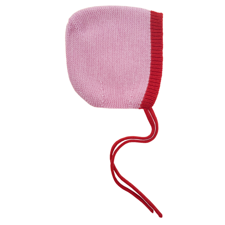 Hvid Bonnet Dolly - Cotton Candy/Red
