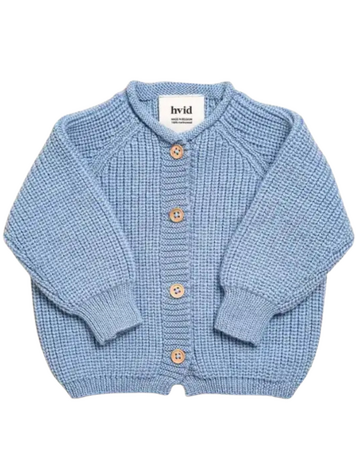 Hvid Cardigan Inga - Light Blue