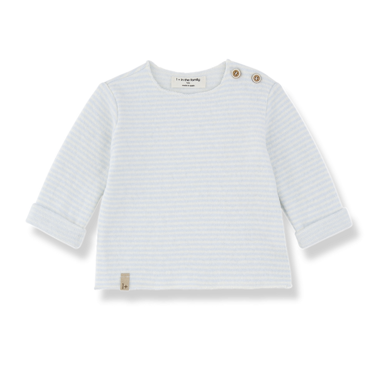 1+ in the family Aubin Sweater - Ciel