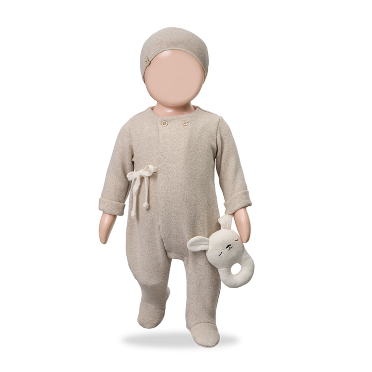 1+ in the family Havre Jumpsuit w/Feet - Beige