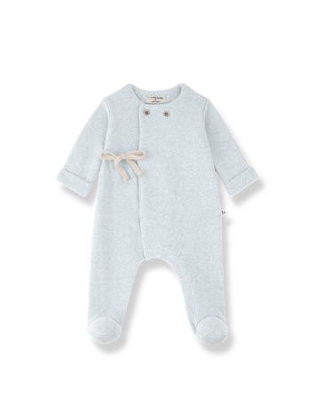 1+ in the family Havre Jumpsuit w/Feet - Ciel